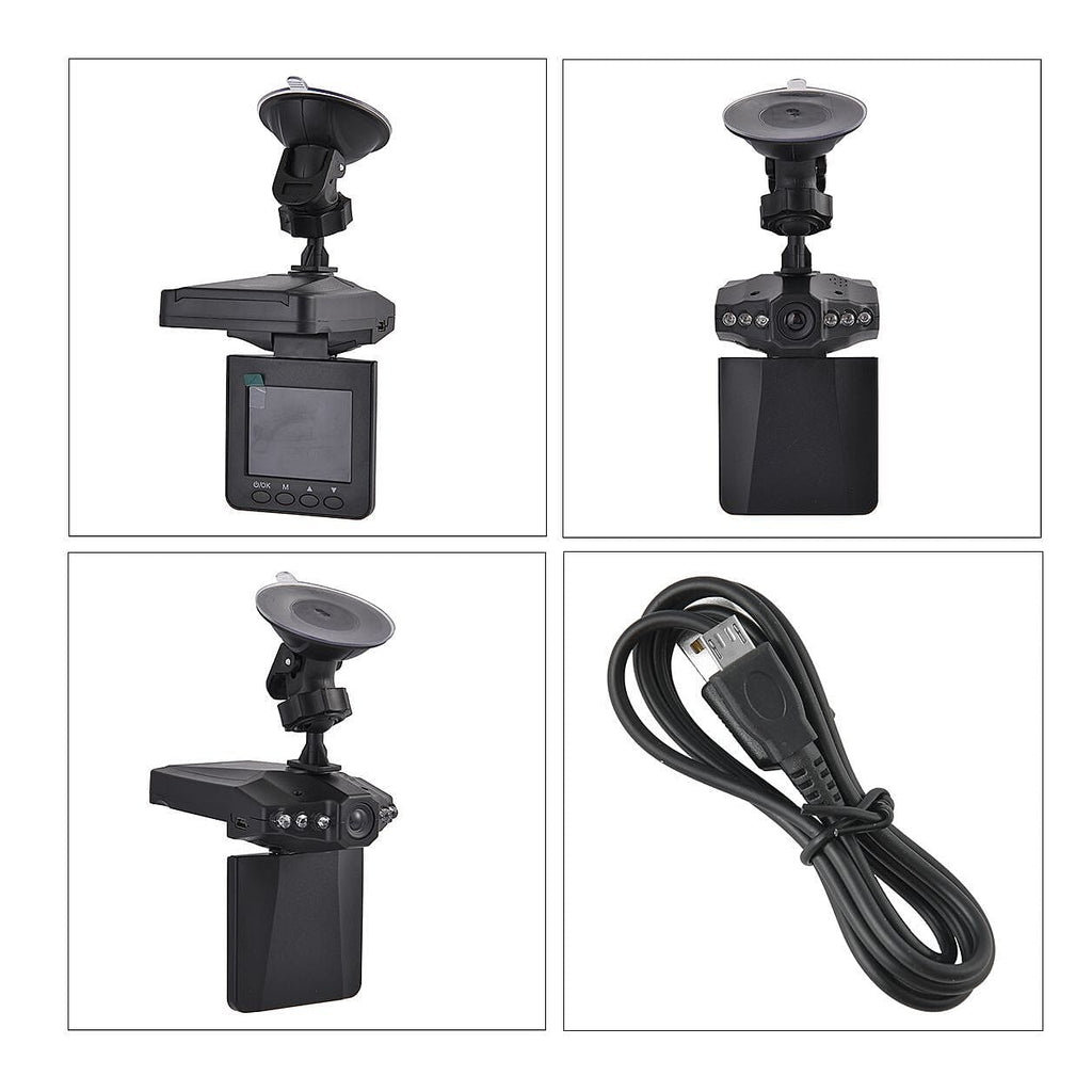 Dash Cam Plus with Foldable Screen - 8GB Memory Card, Playback Crystal-Clear Video,Loop Recording and Enhanced Night Vision.(Small Size 10x9x6 cm) - Black