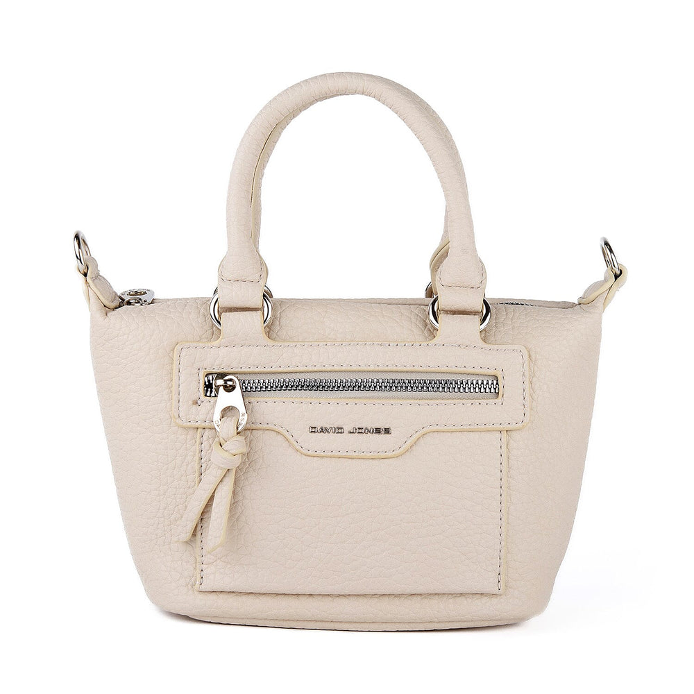 David Jones Structured Top Handle Bag - Ivory