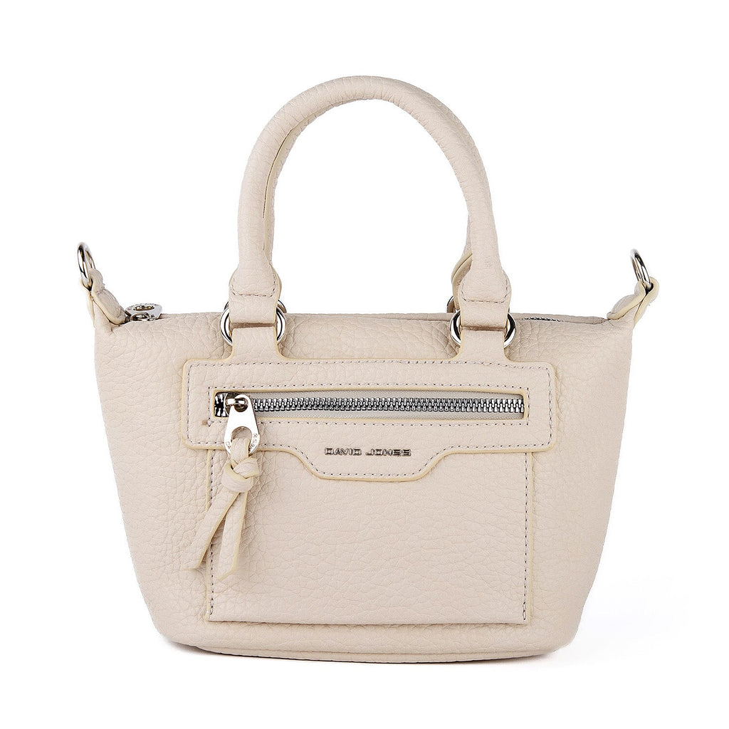 David Jones Structured Top Handle Bag - Ivory