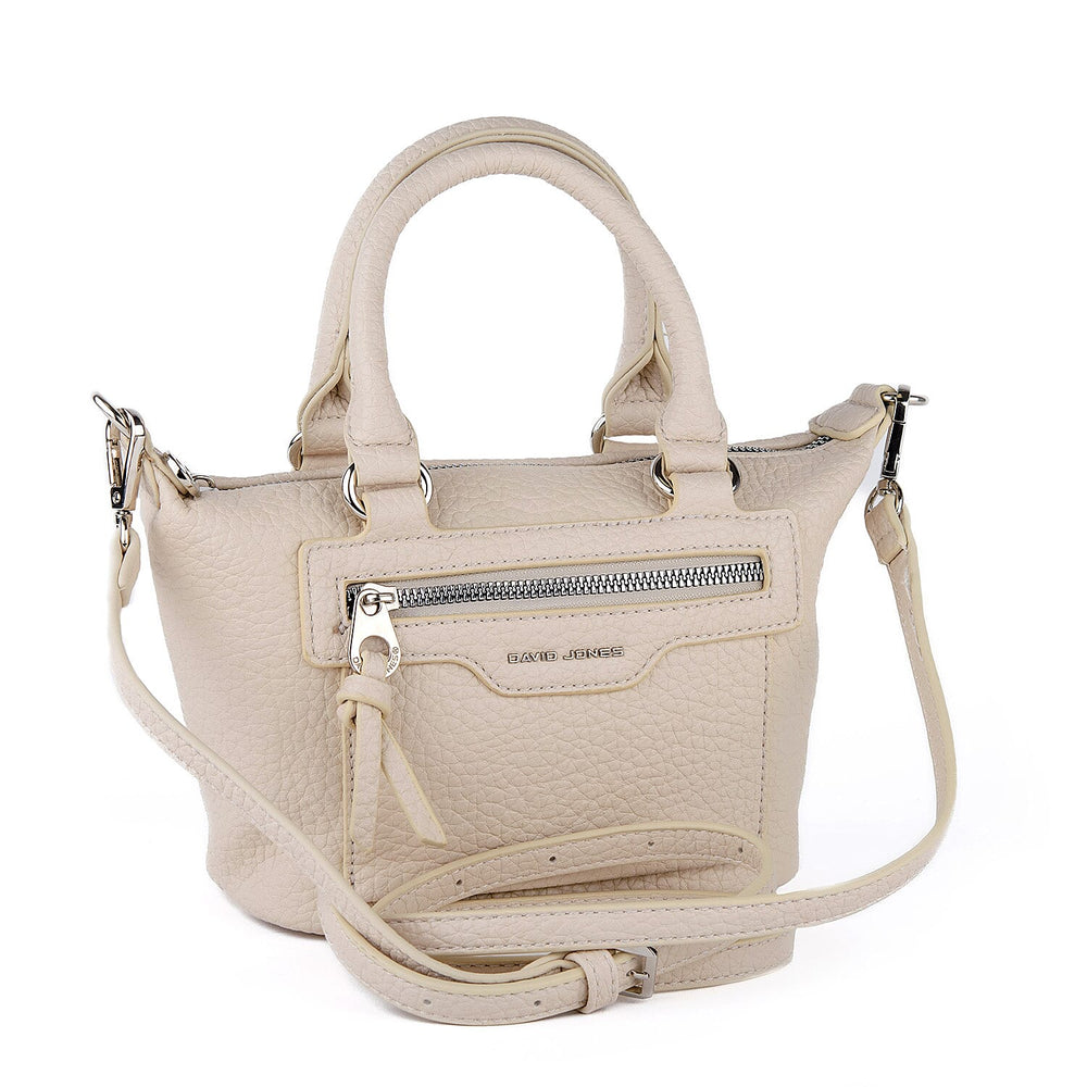 David Jones Structured Top Handle Bag - Ivory