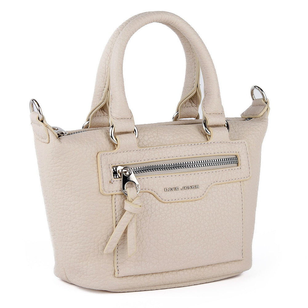 David Jones Structured Top Handle Bag - Ivory