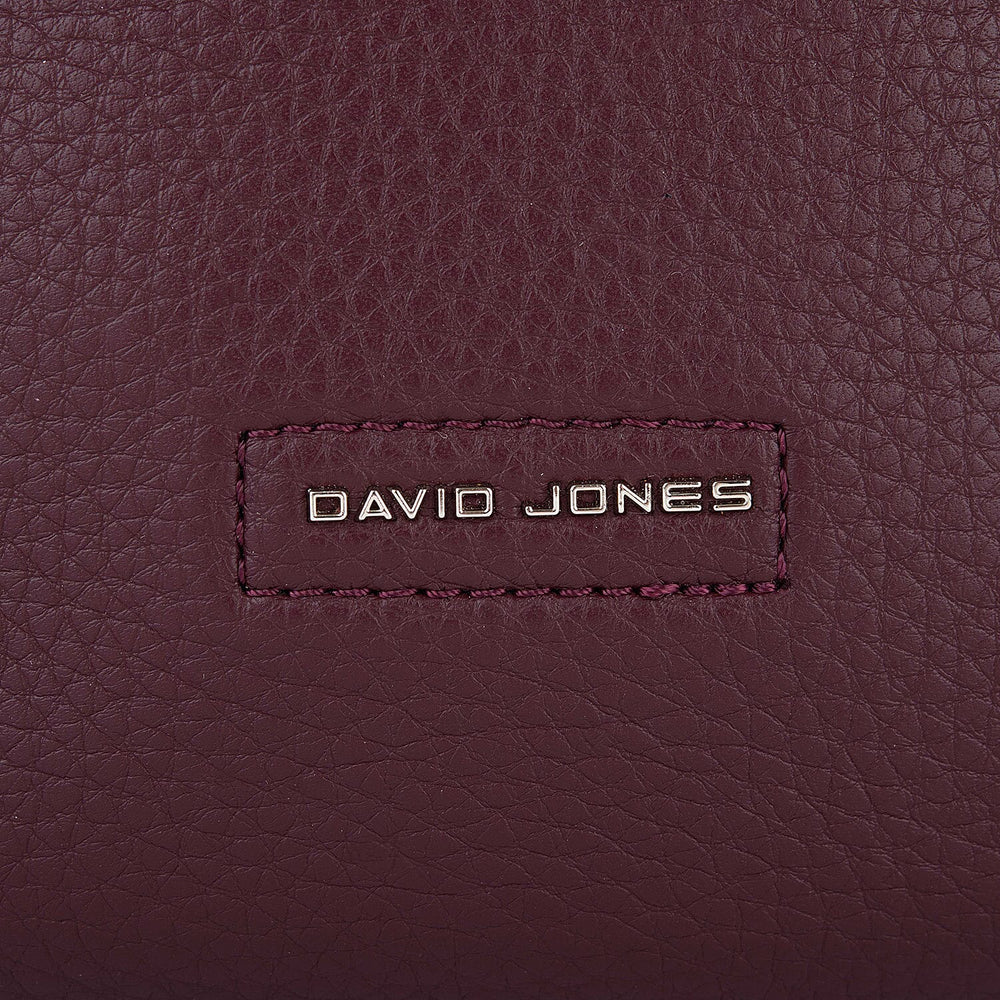 David Jones Unisex Crossbody Bag - Designed in Paris (Size - One Size) - Bordeaux