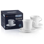 DeLonghi 2 Piece Porcelain Handmade Cappuccino Cups - 270ml