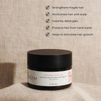 Dead Sea Dream Healthy Hair & Scalp Set (Includes Glowing Hair Mask 250ml & Scalp Massager)