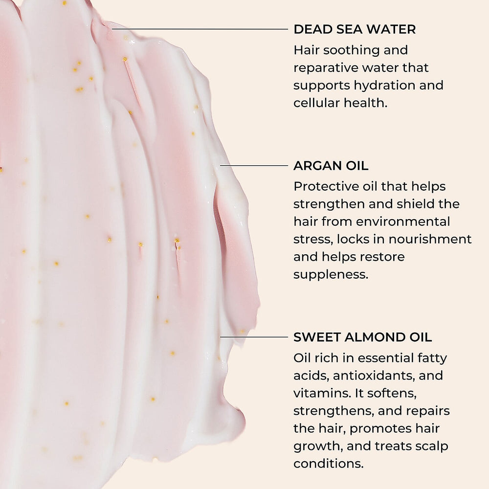 Dead Sea Dream Healthy Hair & Scalp Set (Includes Glowing Hair Mask 250ml & Scalp Massager)