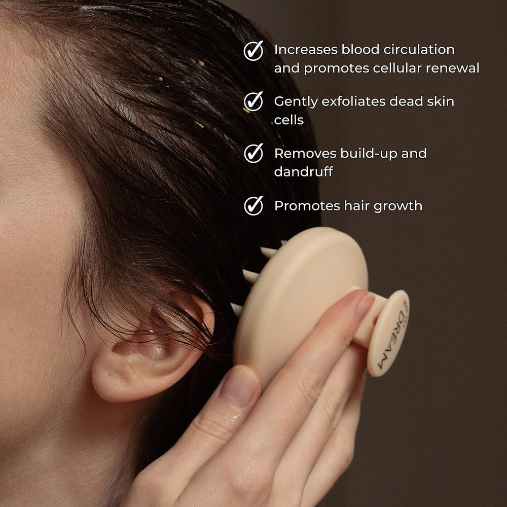 Dead Sea Dream Healthy Hair & Scalp Set (Includes Glowing Hair Mask 250ml & Scalp Massager)