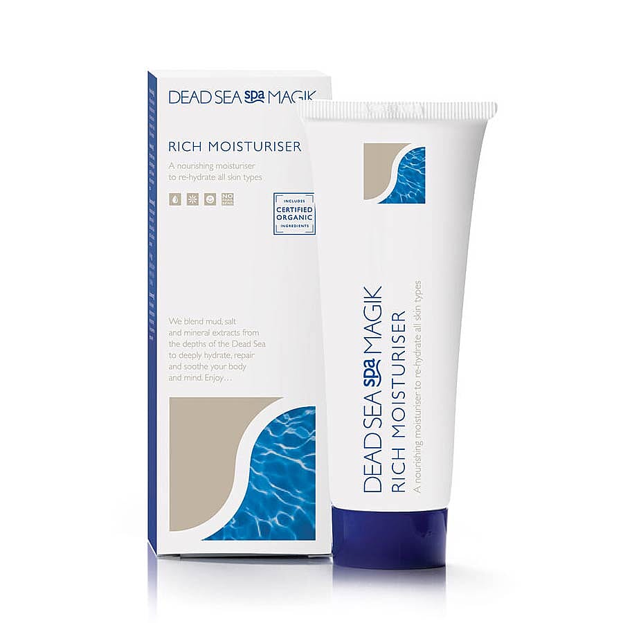 Dead Sea Spa Magik- Rich Moisturiser - 75ml- 100% Vegan - Allergen Free Fragrance - Cruelty Free - No Parabens