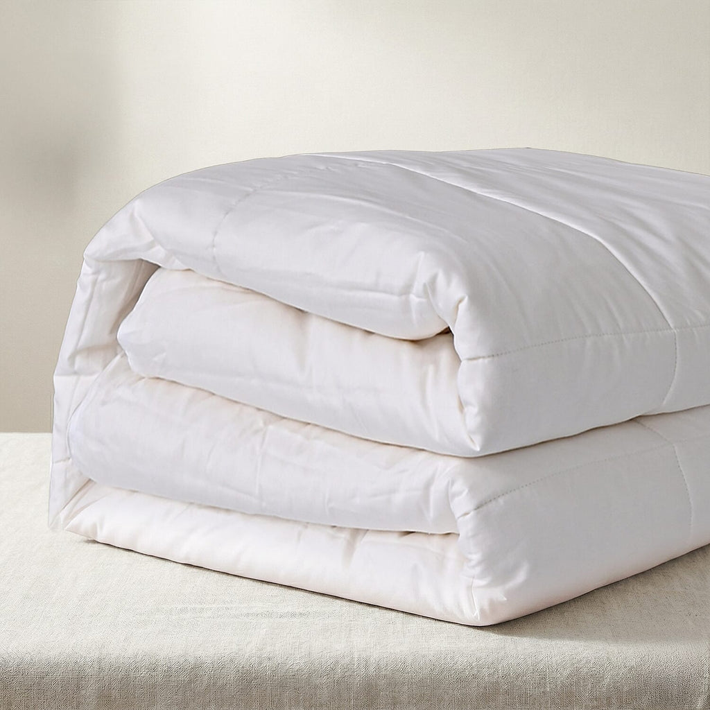 Decadently Beautiful 100% Mulberry Silk Duvet (Single, 135x200cm) - Ivory