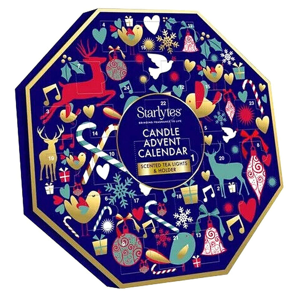 Christmas Closeout - Starlytes Large Octagon Christmas Advent Calender