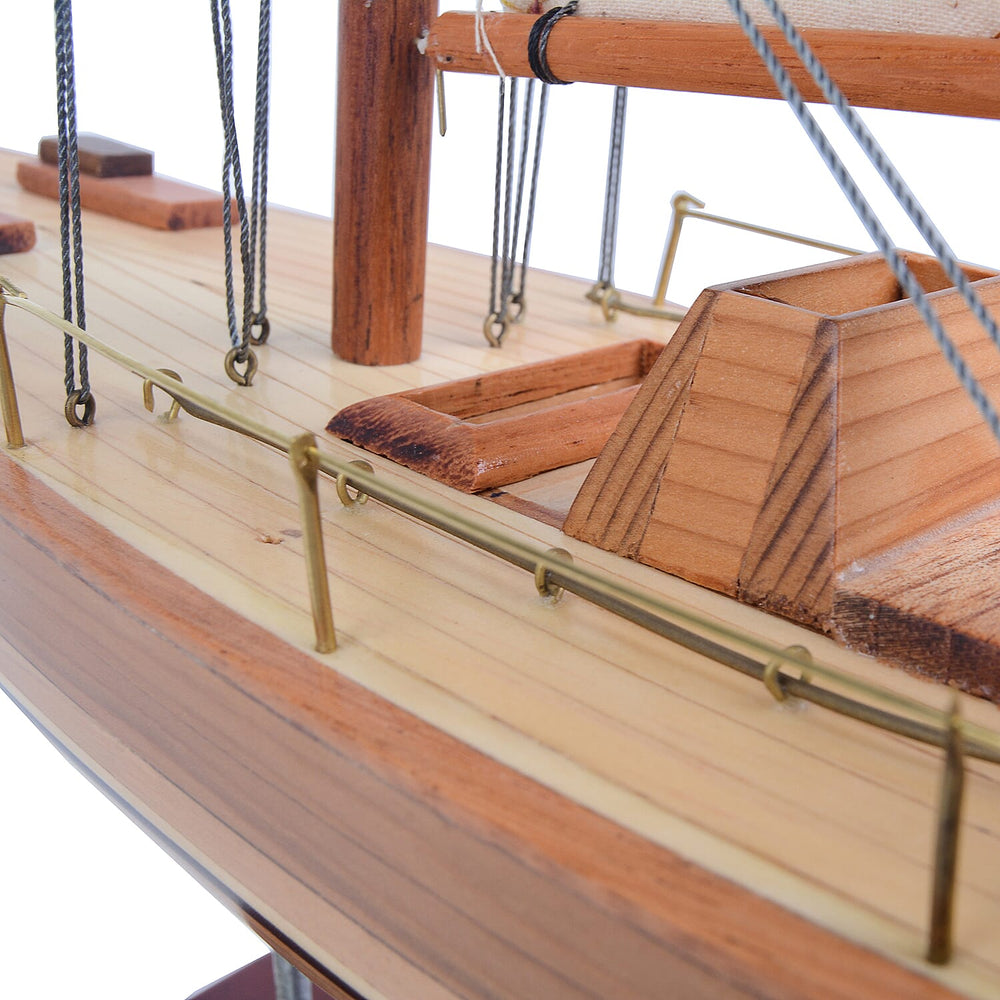 Decorative Wooden Columbia 1958 Yacht Model  (Size 61x13x79 Cm)