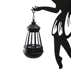 Decorative Solar Powered Angel Garden Decor Warm & White Light - Black Pony Tail