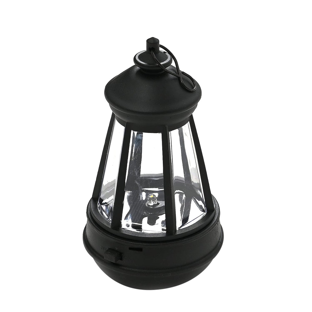 Decorative Solar Powered Angel Garden Decor Warm & White Light - Black Pony Tail