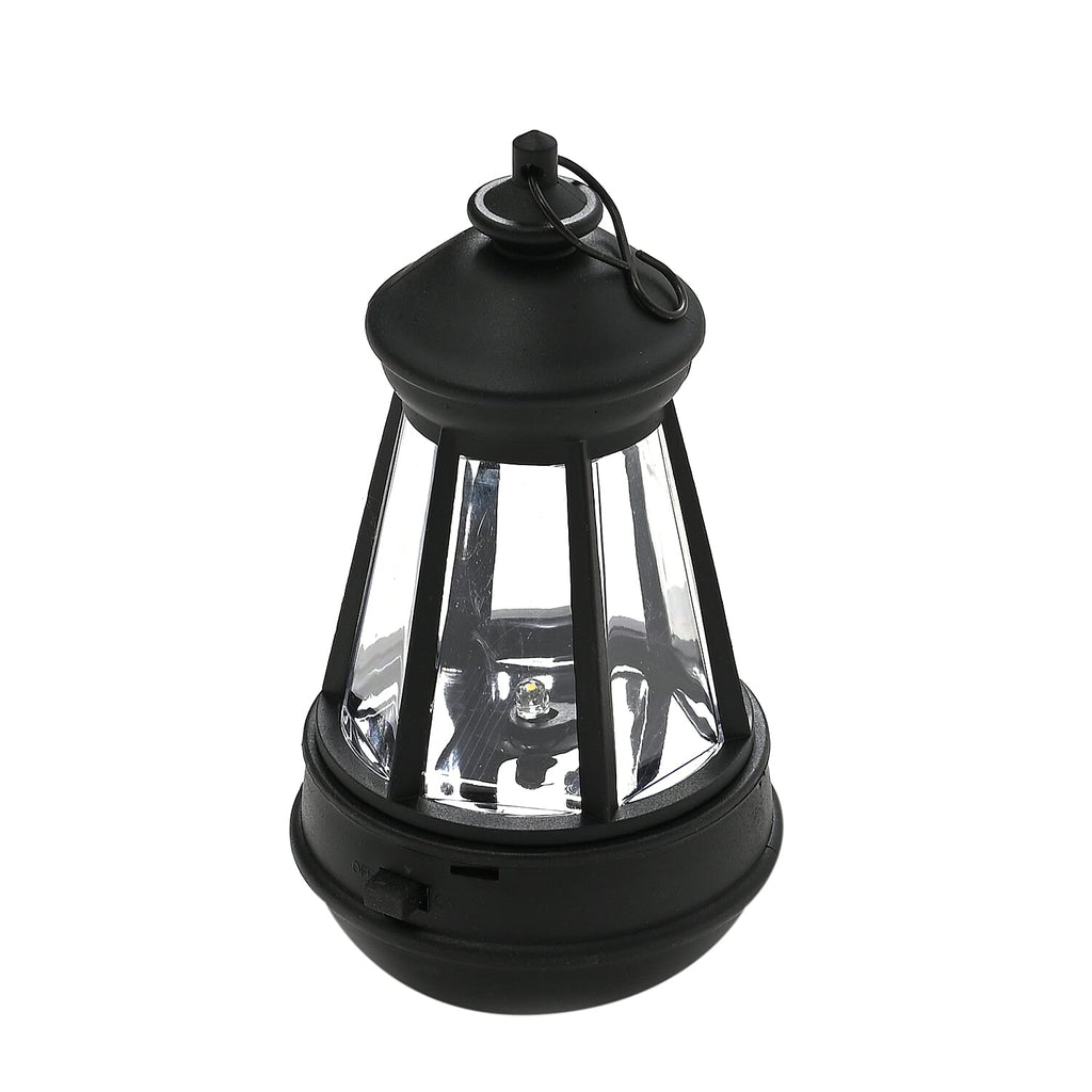 Decorative Solar Powered Angel Garden Decor Warm & White Light - Black Pony Tail
