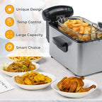 Breville 3 Litre Deep Fat Fryer (Size 31x17x16 Cm) - 2000W