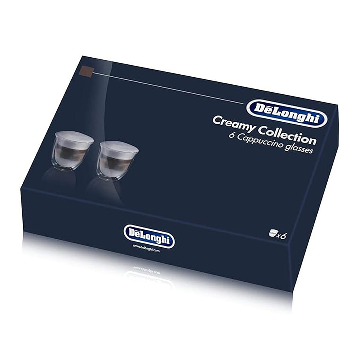 Delonghi Coffee Creamy Collection 6 Cappuccino Glasses