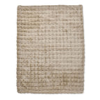 Deluxe Range- Super Soft Faux Fur Double Layer Blanket (Size 200x150) - Natural