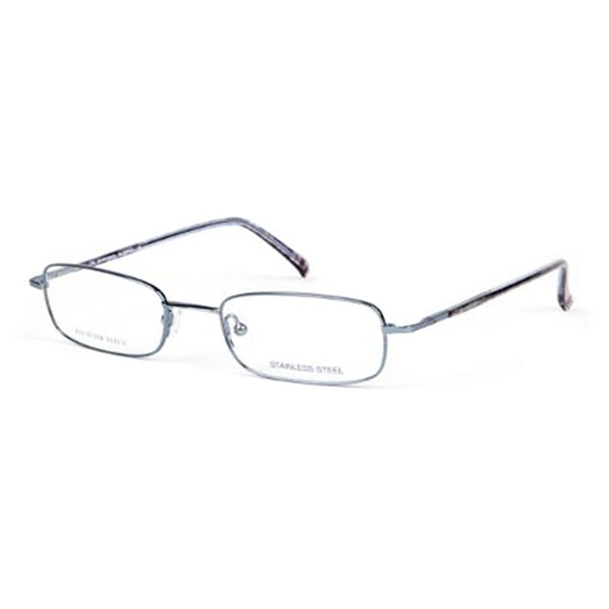 Designer Closeout BURBERRY reading glass (-4.0D) Rectangular metal frame - Blue Paisley