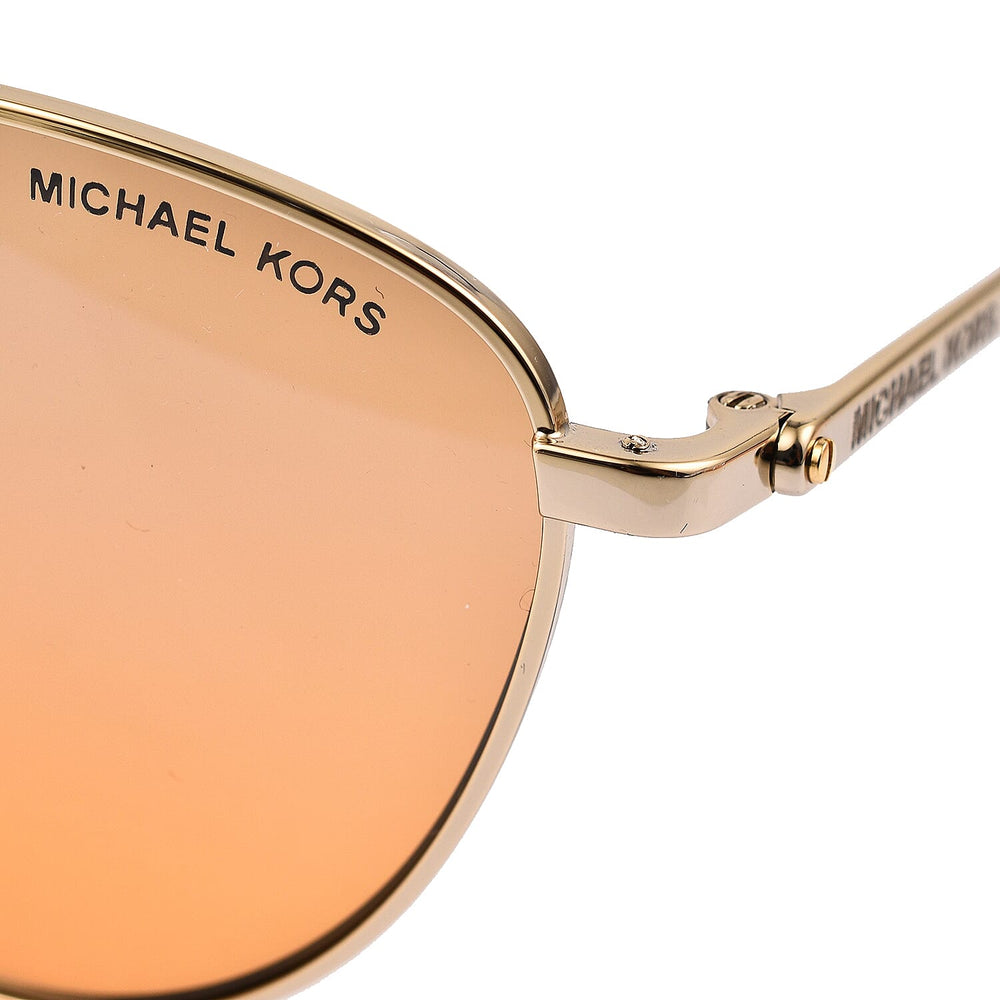 Designer Closeout Buy- MICHAEL KORS Sunglasses Pilot Shape Metal Sunglasses - Gold