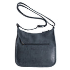 Designer Closeout - Enrico Benetti Leatherette Crossbody Bag with Shoulder Strap - Navy