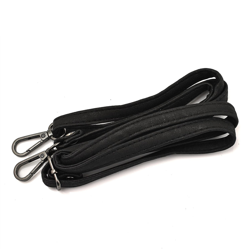 Designer Closeout - Enrico Benetti Leatherette Crossbody Bag with Exterior Zipped Pocket - Black