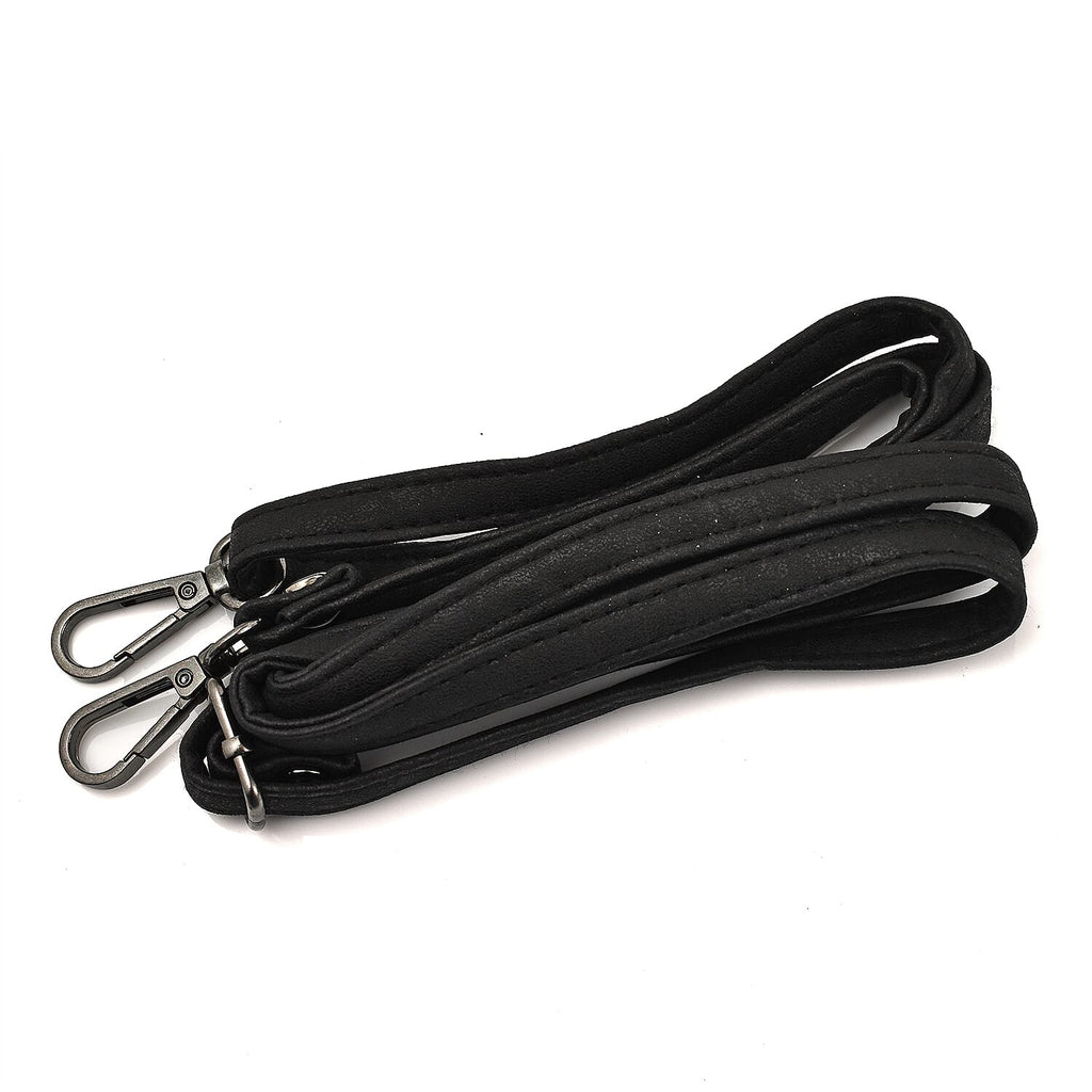 Designer Closeout - Enrico Benetti Leatherette Crossbody Bag with Exterior Zipped Pocket - Black