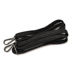 Designer Closeout - Enrico Benetti Leatherette Crossbody Bag with Exterior Zipped Pocket - Black