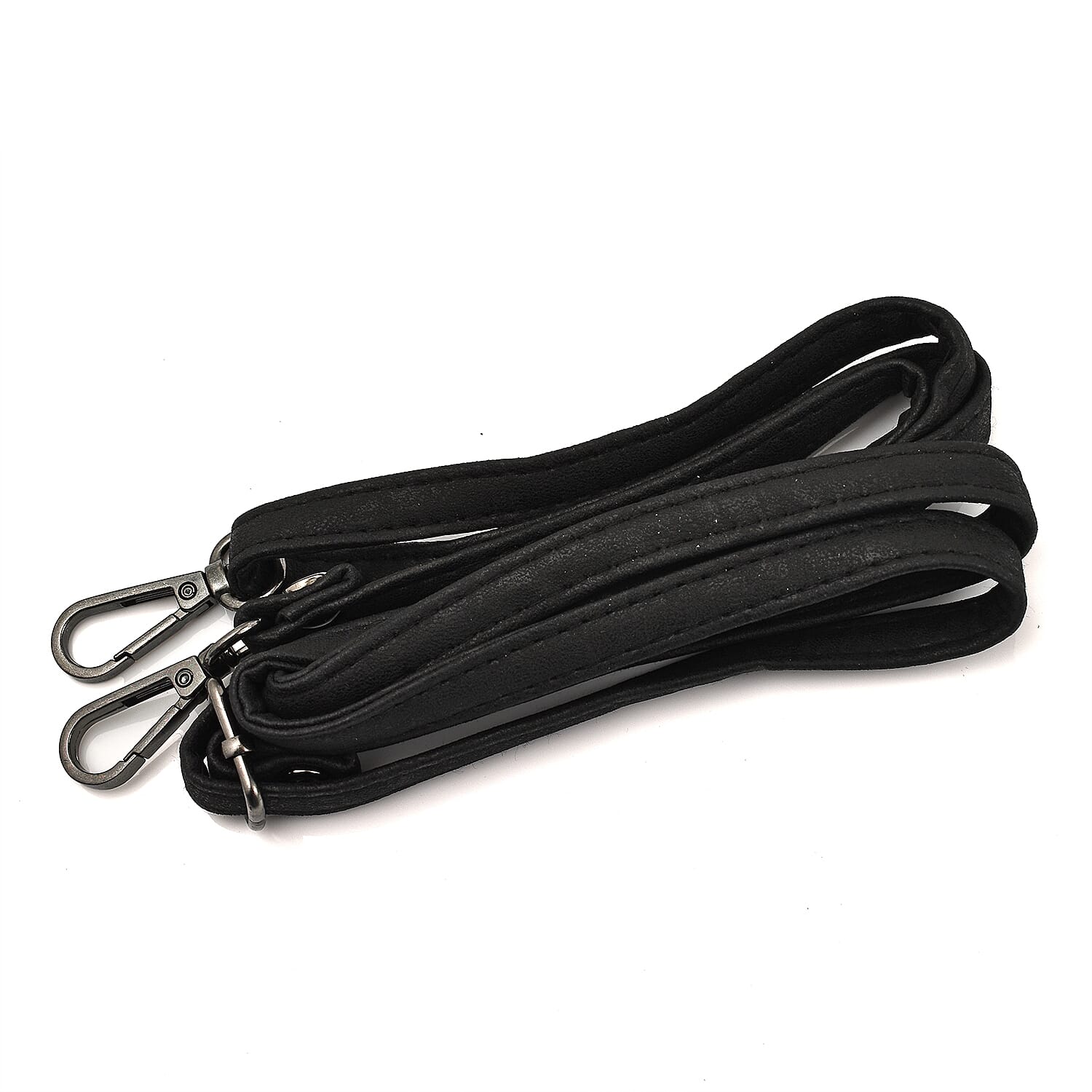 Designer Closeout - Enrico Benetti Leatherette Crossbody Bag with Exterior Zipped Pocket - Black