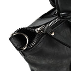 Designer Closeout - Enrico Benetti Leatherette Shoulder Bag with Handle Drop - Black