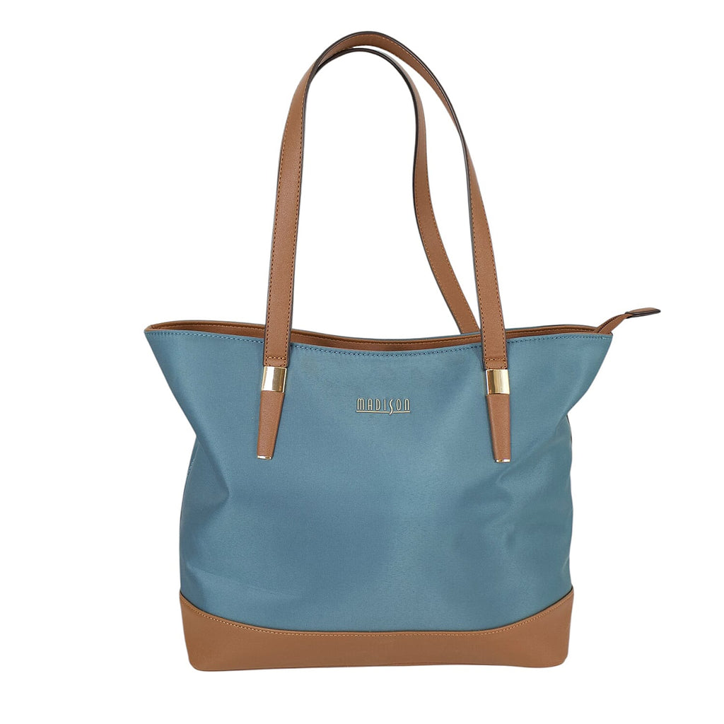 Designer Closeout 2 Toned Tote Bag - Blue