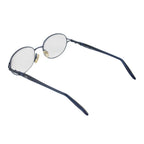 Designer Closeout - VALENTINO Oval Metal Unisex Readers (Power 2.0 D) - Blue