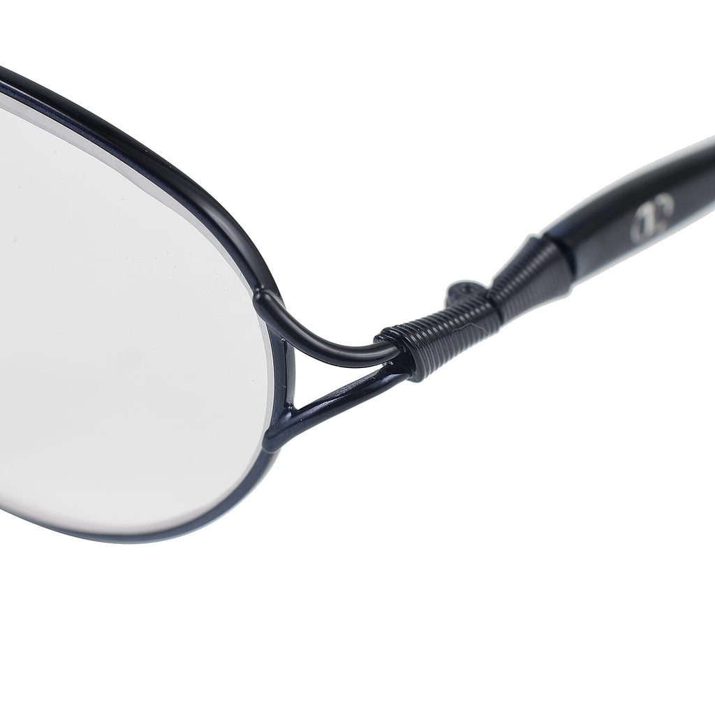 Designer Closeout - VALENTINO Oval Metal Unisex Readers (Power 2.0 D) - Blue