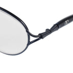 Designer Closeout - VALENTINO Oval Metal Unisex Readers (Power 2.0 D) - Blue