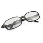 Designer Closeout - VALENTINO Oval Unisex Readers (Power 2.0 D) - Dark Grey