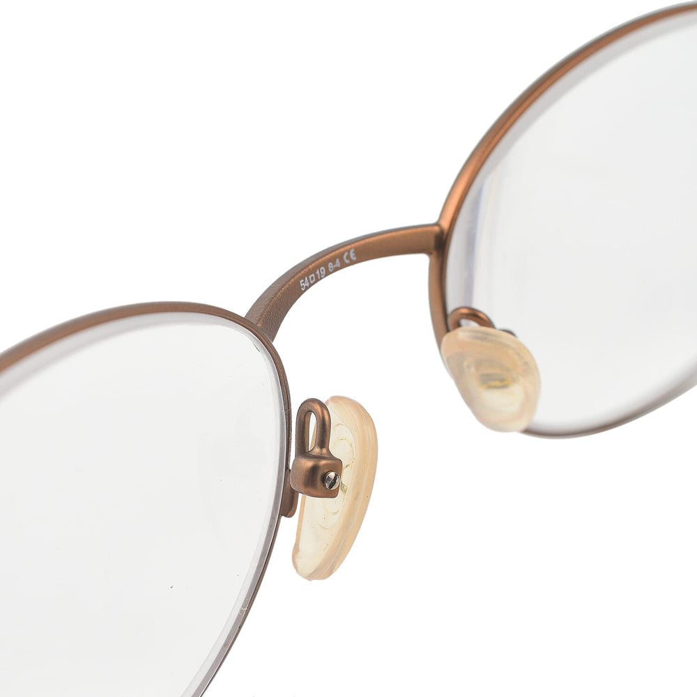 Designer Closeout - VALENTINO Oval Unisex Readers (Power 3.5 D) - Bronze