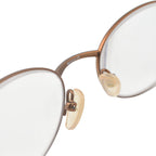 Designer Closeout - VALENTINO Oval Unisex Readers (Power 3.5 D) - Bronze
