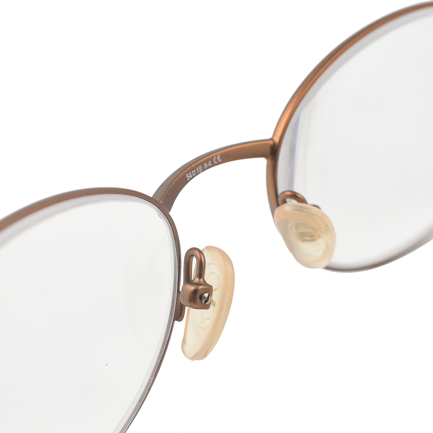 Designer Closeout - VALENTINO Oval Unisex Readers (Power 3.5 D) - Bronze