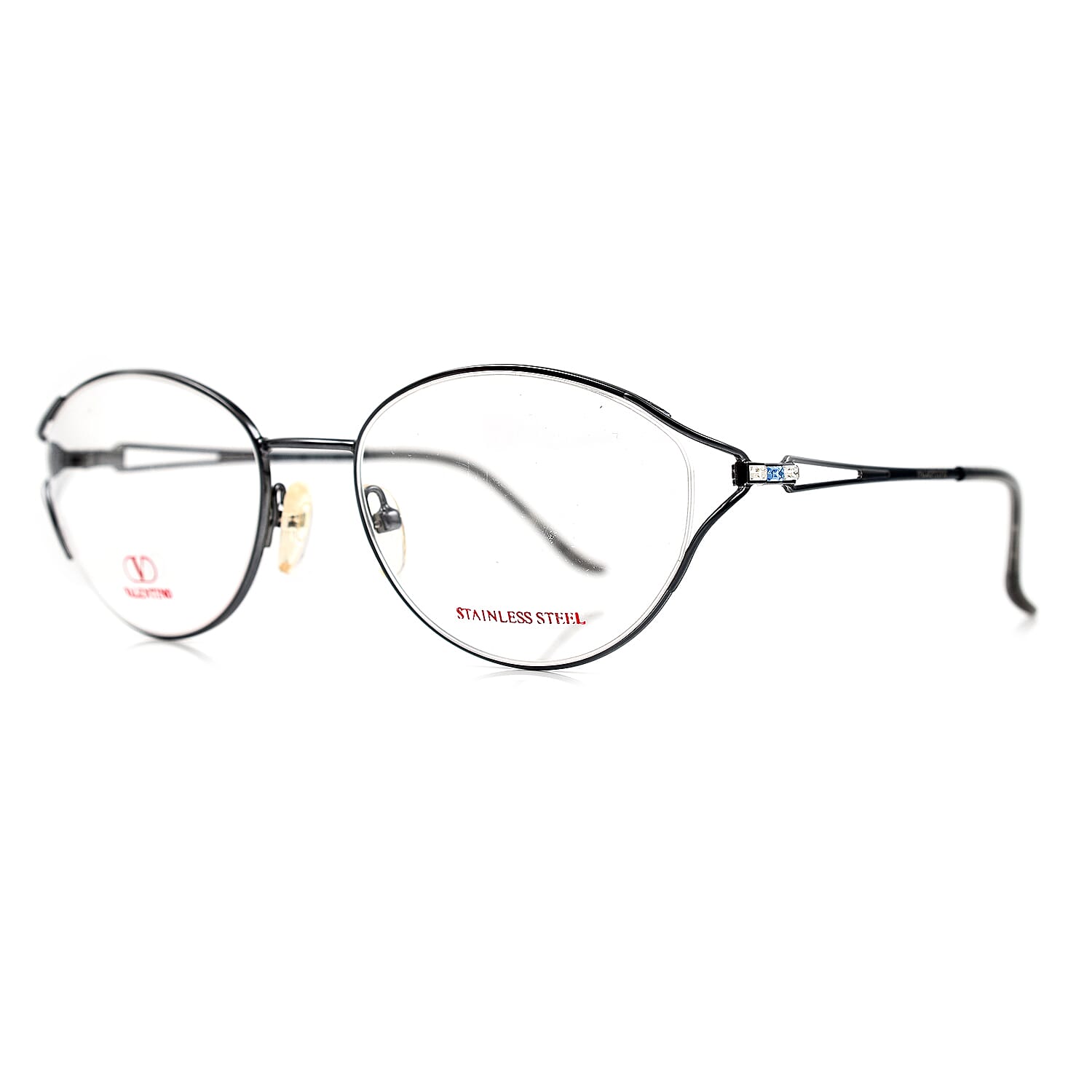 Designer Closeout - VALENTINO Readers (Power 4) - Gunmetal