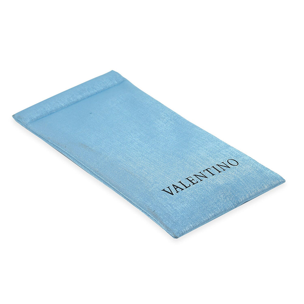 Designer Closeout - VALENTINO Rectangular Unisex Oval Readers (Power 2.50) - Blue Heather