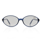 Designer Closeout - VALENTINO Rectangular Unisex Oval Readers (Power 3.00) - Blue Paisley