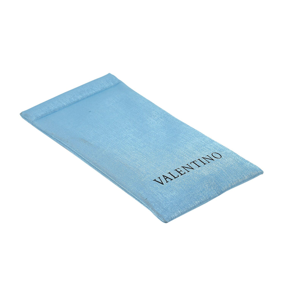 Designer Closeout - VALENTINO Rectangular Unisex Oval Readers (Power 4.00) - Blue Heather