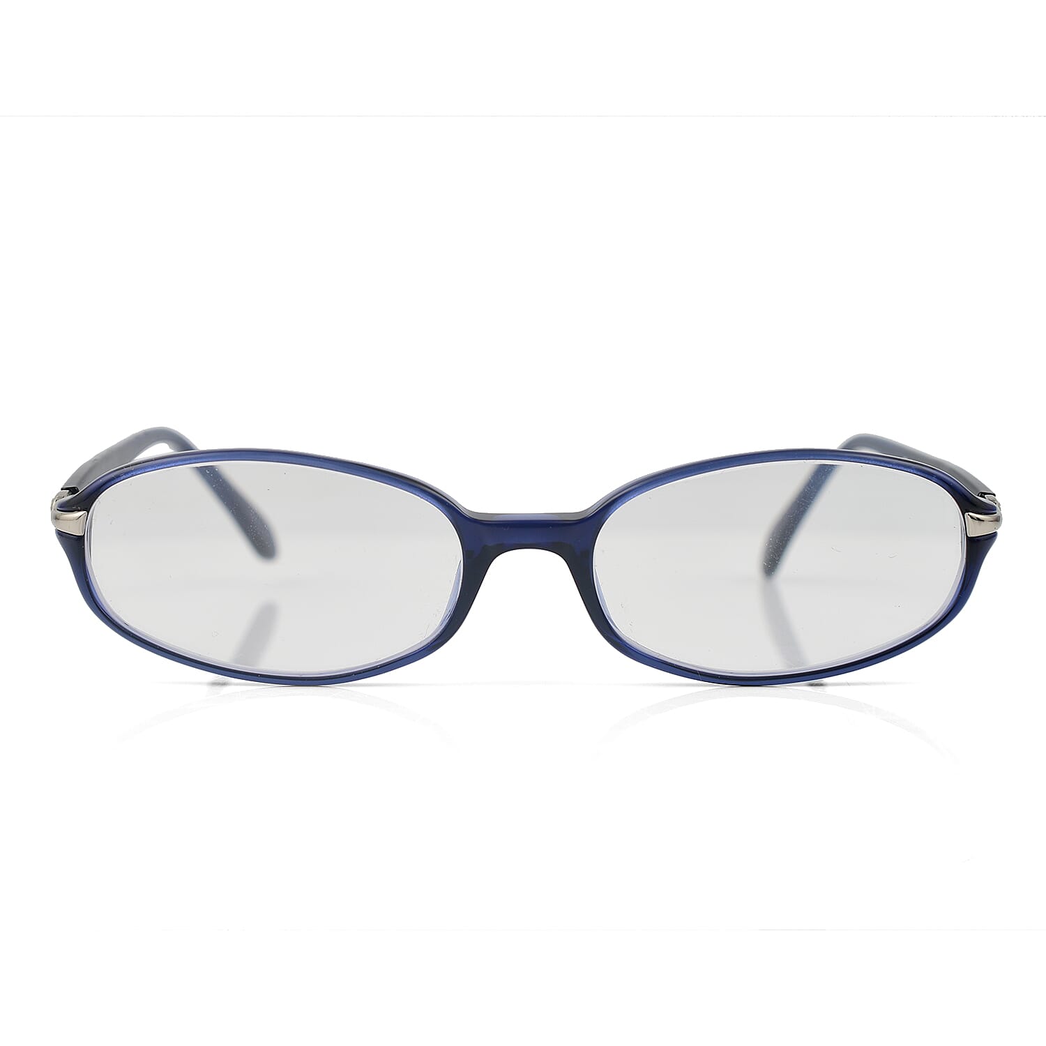 Designer Closeout - VALENTINO Rectangular Unisex Readers (Power 2.0 D) - Blue