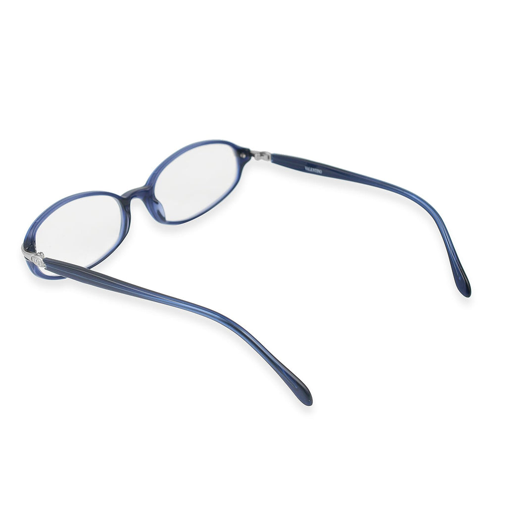 Designer Closeout - VALENTINO Rectangular Unisex Readers (Power 2.0 D) - Blue