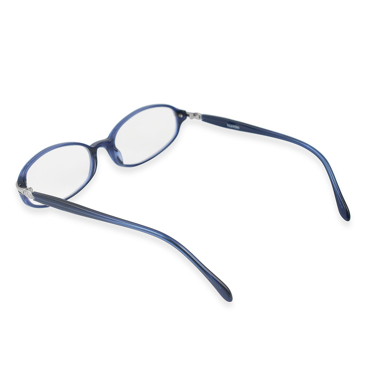 Designer Closeout - VALENTINO Rectangular Unisex Readers (Power 2.0 D) - Blue