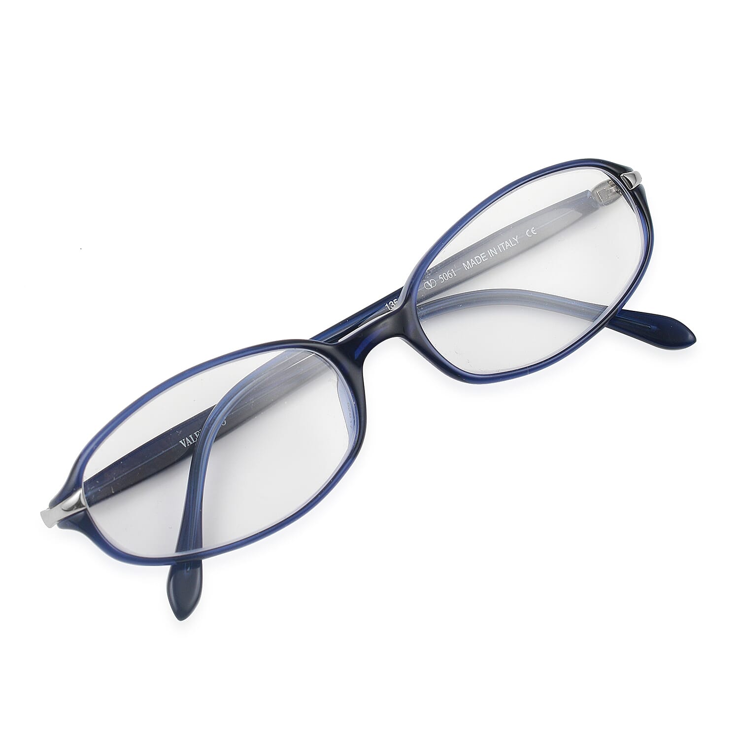 Designer Closeout - VALENTINO Rectangular Unisex Readers (Power 2.0 D) - Blue