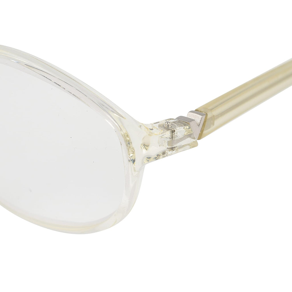 Designer Closeout - VALENTINO Rectangular Unisex Readers (Power  4.0 D) - Crystal