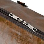Designer Inspired Travel Duffle Bag with Shoulder Strap - Grey