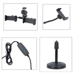 Desktop Dimmable Fill Ringlight with 3 Light Temperatures