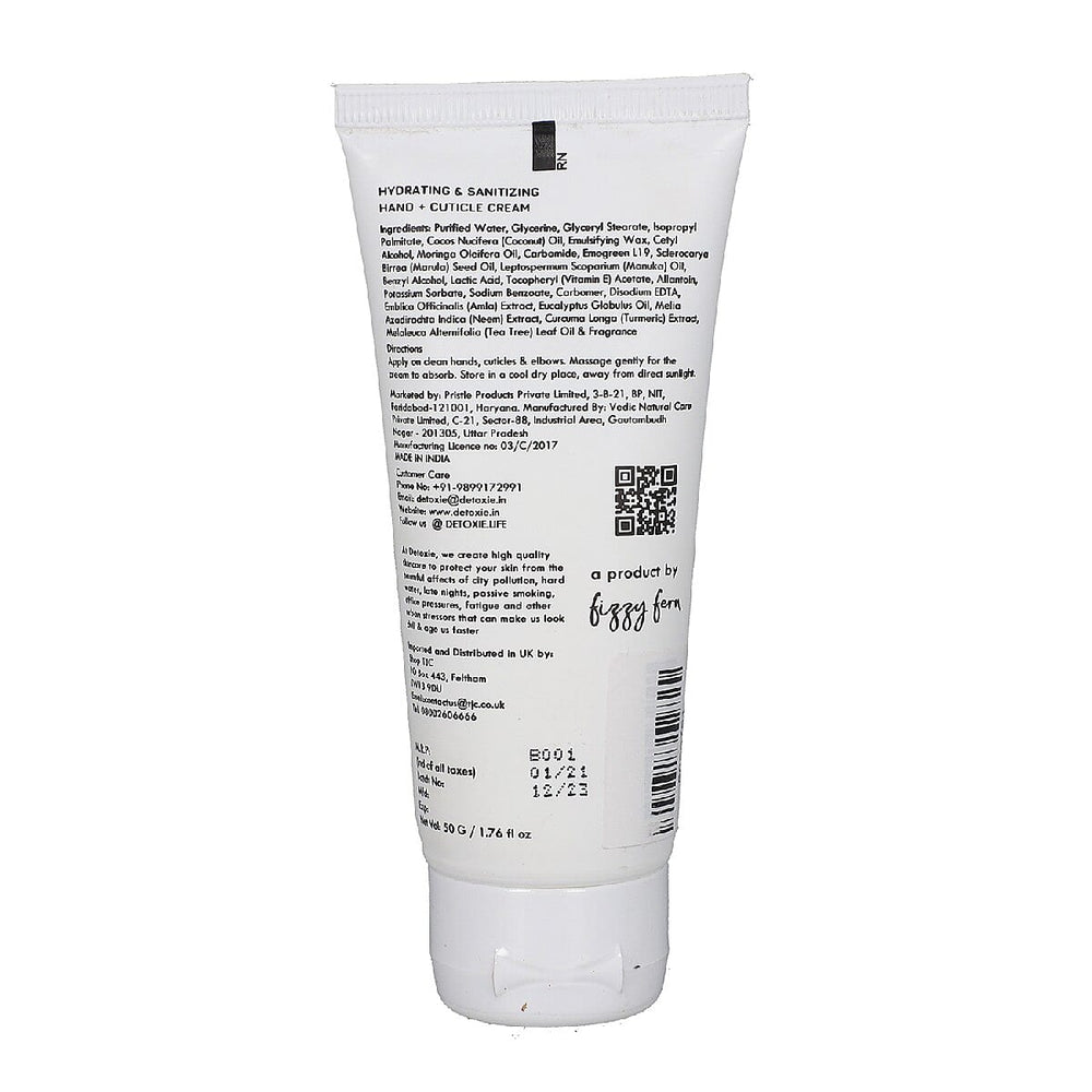 Detoxie Hand Sanitizing - Moisturizing Cream