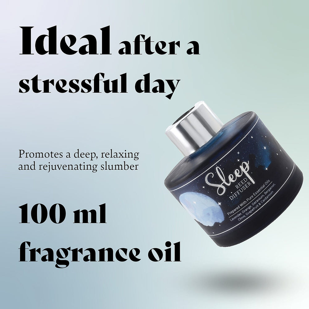 SLEEP Reed Diffuser (100ml) with 6 Reeds Blend of Pure Essential Oil