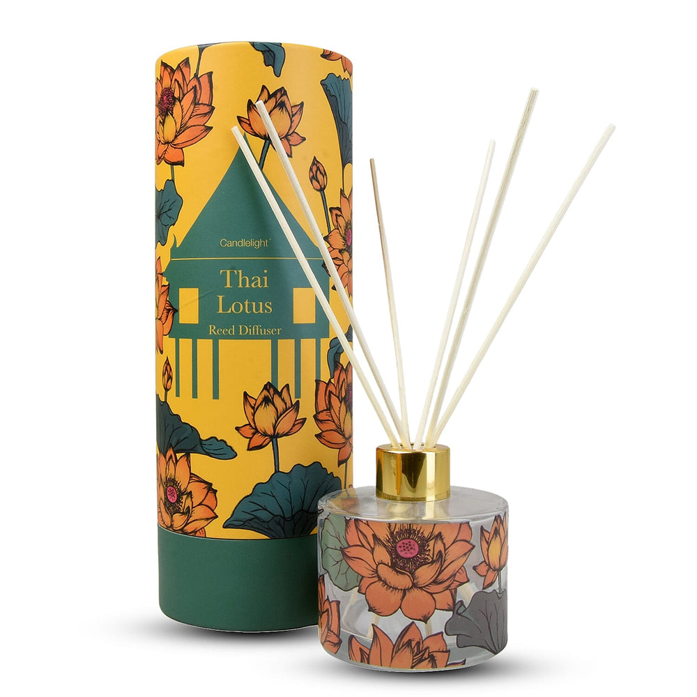 Closeout Deal- Thailand Reed Diffuser - 10% Tai-Flower Market Scent Home Fragrance (150 ml) - Yellow